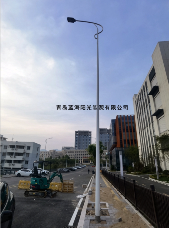 蓝海阳光 LED路灯项目落地崂山区九水路街道，赋能区域发展